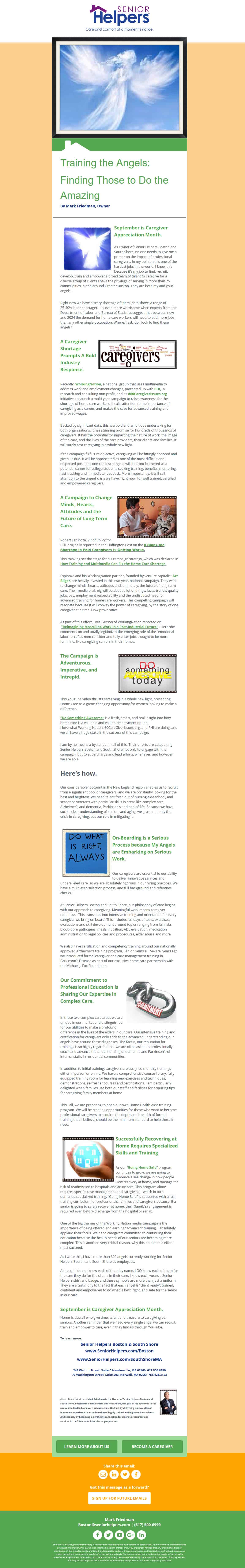 Training the Angels blog image