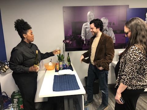 Guests enjoying refreshments at our Open House