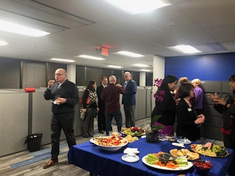 Mingling with guests at our Open House