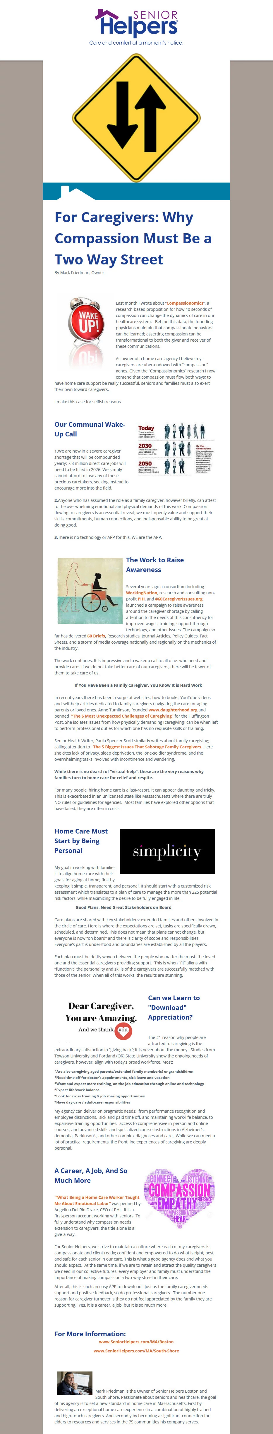 For Caregivers: Why Compassion Must be a Two Way Street