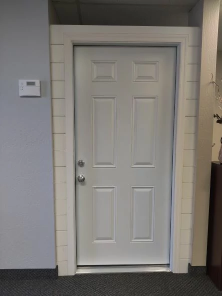 Entering our Center of Excellence begins with an exterior door like in our clients' homes