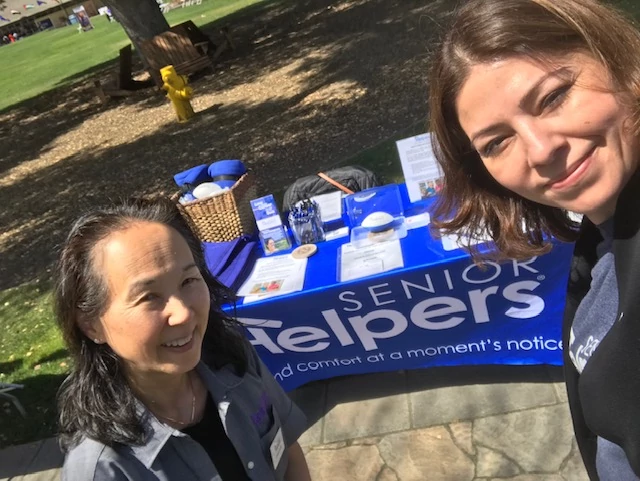 Nina and Carol -Menlo College Job Fair 4/5/22