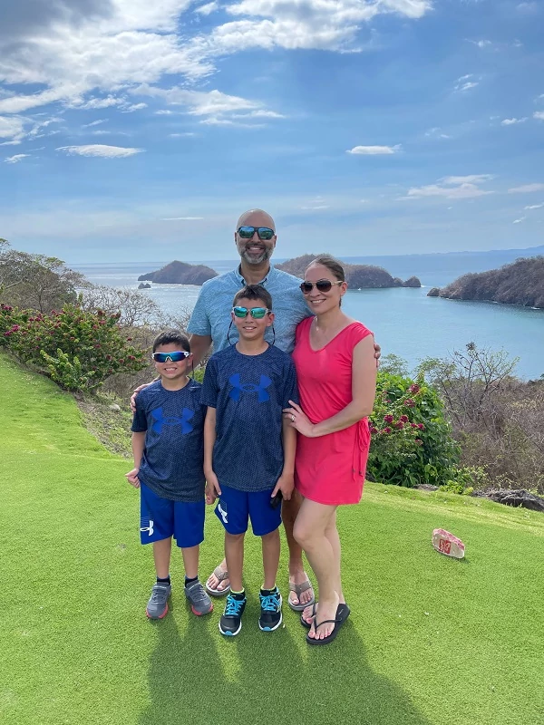 The Giraldo family at the Presidents Club trip in Costa Rica, April 2022.