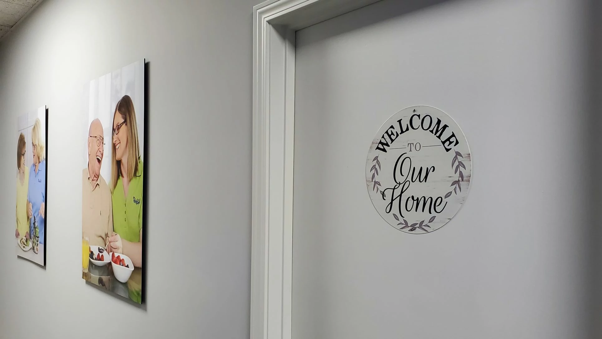 Entering our Center of Excellence begins with an exterior door like in our clients' homes