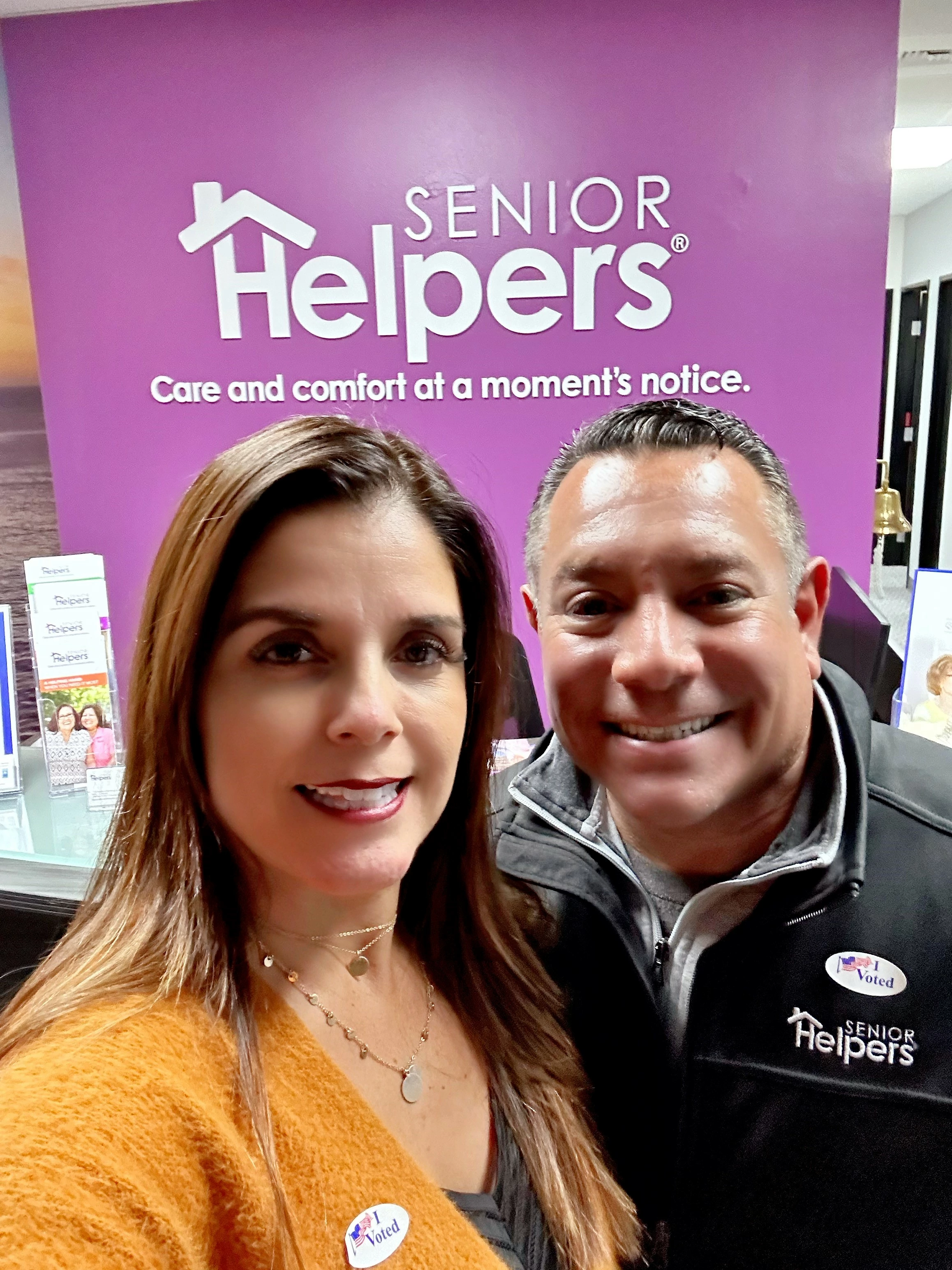 At Senior Helpers of South Orange Co, we believe in Democracy and cherish and protect the opportunities our wonderful country has provided us. Thats why we Rock the Vote and let our voices be heard. Go Rock the Vote!