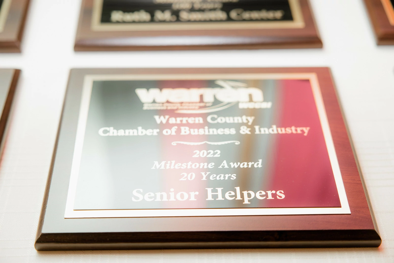 Senior Helpers Warren presented with Milestone Award