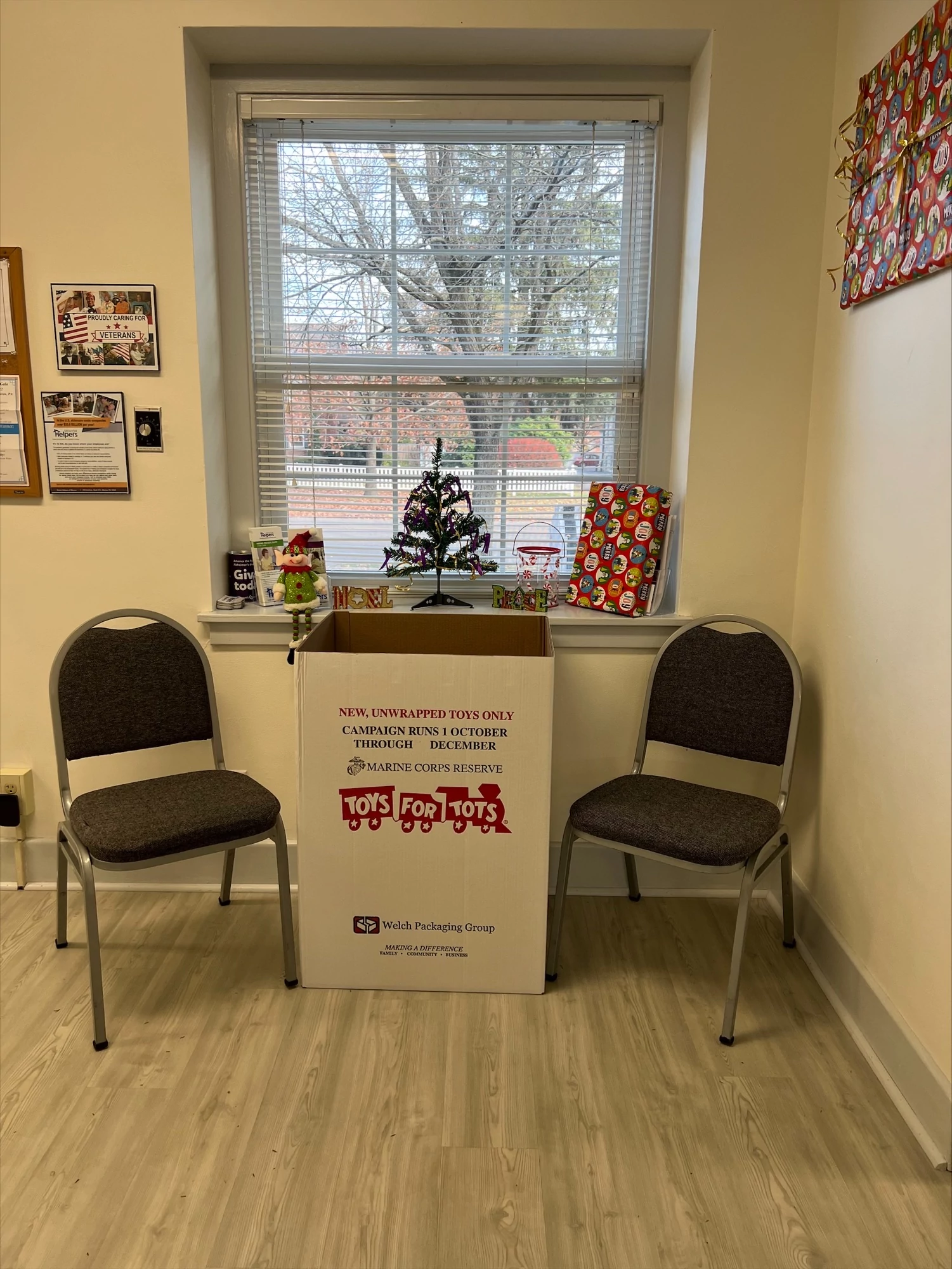 Senior Helpers Warren location is collecting new/unwrapped toys for Toys for Tots this holiday season.