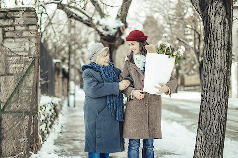 How to Get Fresh Air Safely With Elderly Loved Ones During Winter Days