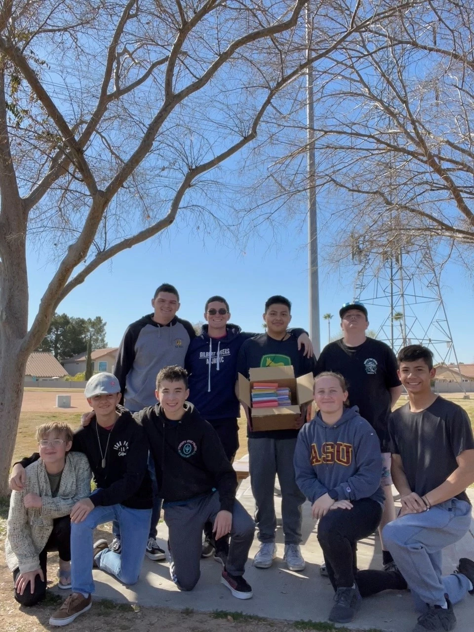 Thank you to the Gilbert ROTC for helping us make 256 cards to give to the seniors in the Gilbert & Chandler community!