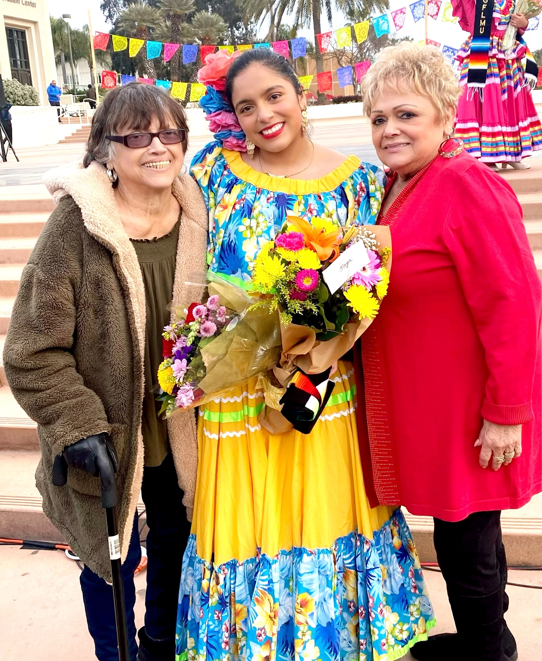 Always a great day when we get to celebrate the richness of our culture through the artful tradition of Folkloric dancing, especially when we get to spend it with two of our favorite Seniors. We all understand the importance of engagement and preach to our Caregivers the need to provide stimulus for our Seniors. It gives them a purpose and another thing to look forward to. Being outdoors enjoying some Vitamin D is also helpful for your mental-health and well-being.