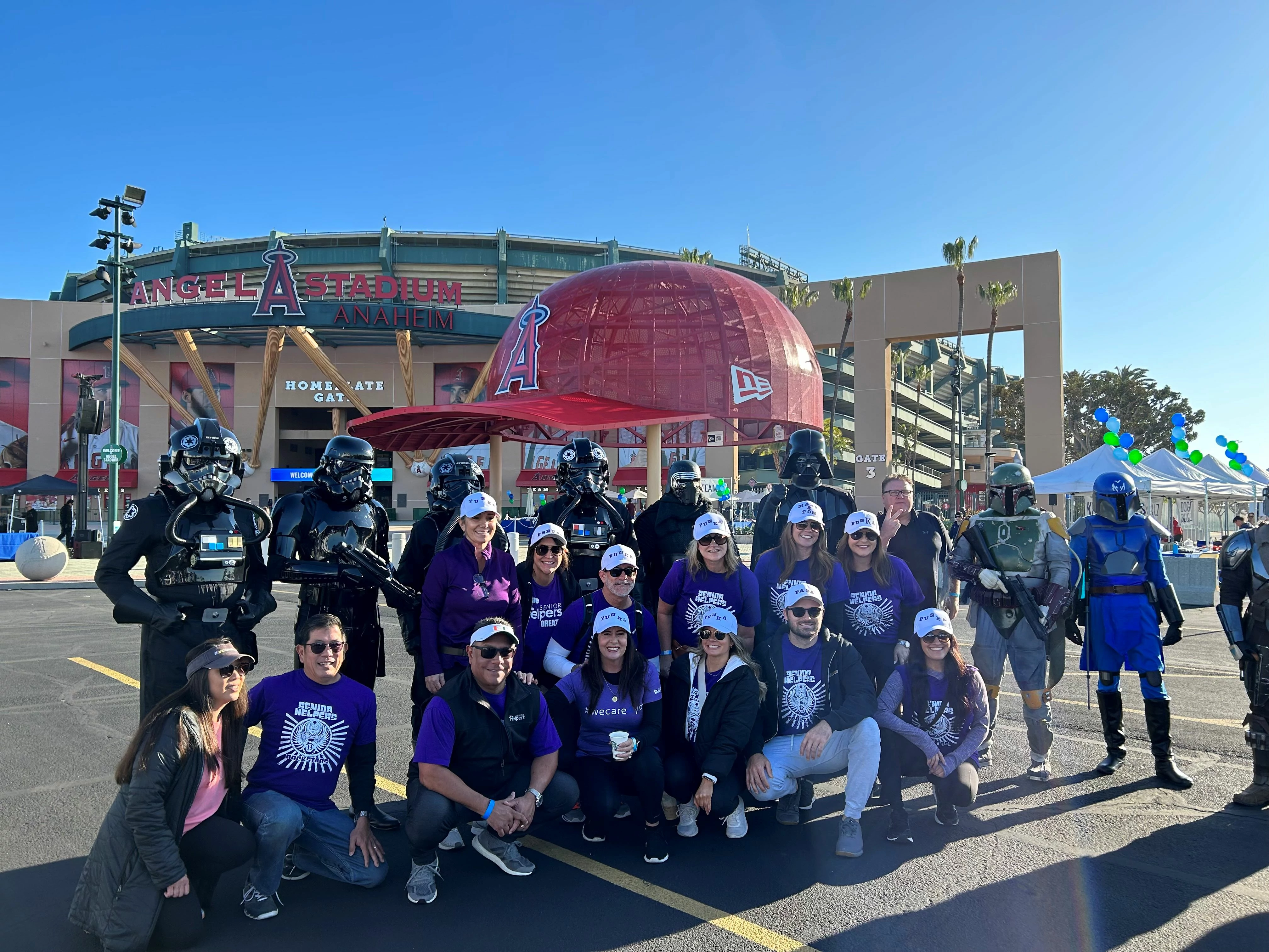Senior Helpers at the Alz OC Walk with renowned Cognitive Disease expert Dr. Dung Trinh and the Senior Helpers team from Orange County.