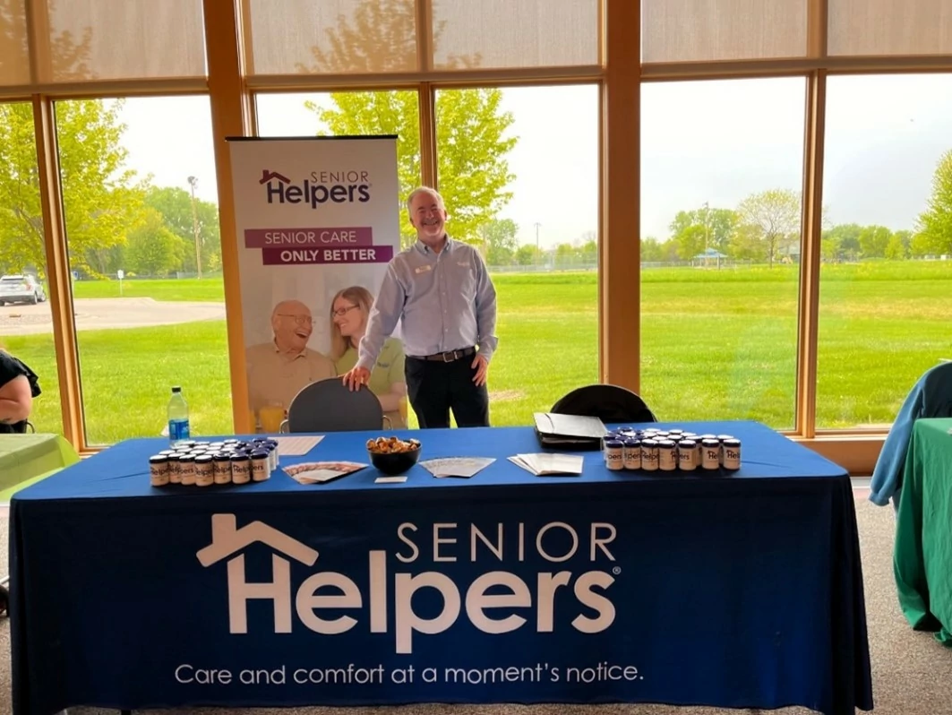 Senior Helpers of Stillwater Owner, Pat Reardon, at the Senior Expo!