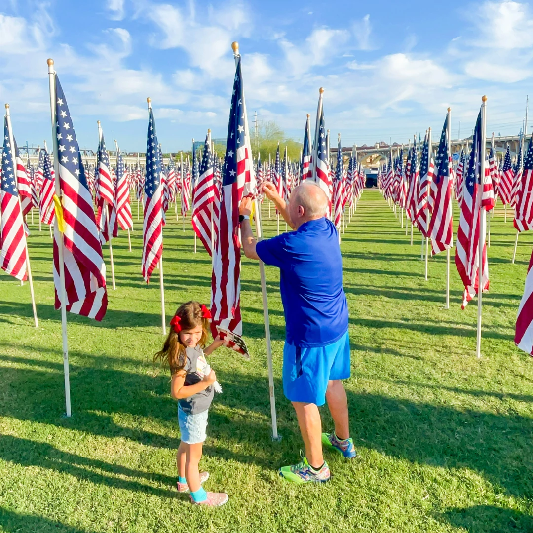 Visiting the Tempe Healing Field in remembrance of September 11th!