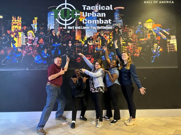 The Roseville office spent half the day out and about. We did a surprise team building activity!