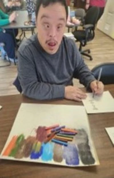 The task was to assemble and create Valentine's Day cards