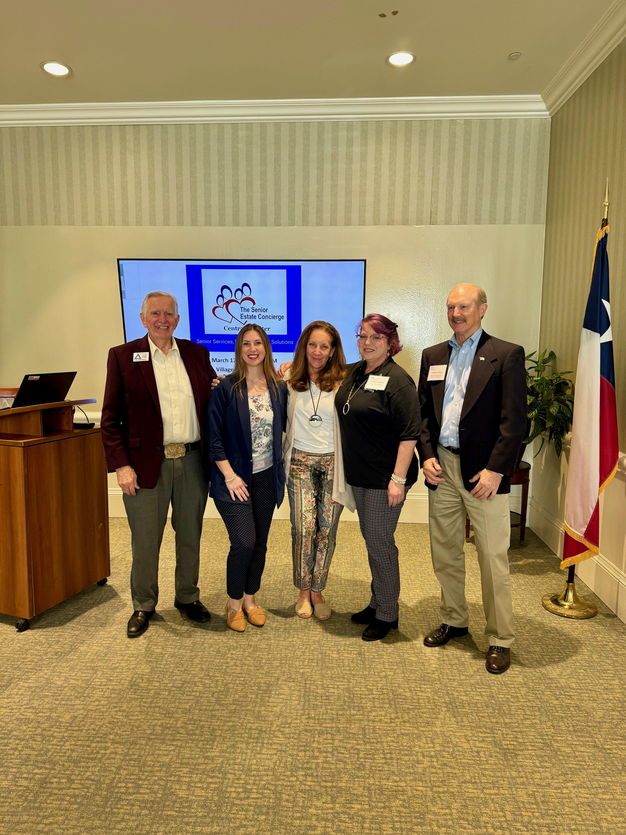 Recently spoke at The Senior Estate Concierge! We shared a case-study with the group about a veteran client who had fallen 3 years ago while our caregiver was there. Our caregiver was able to prevent him from fatally hitting his head.