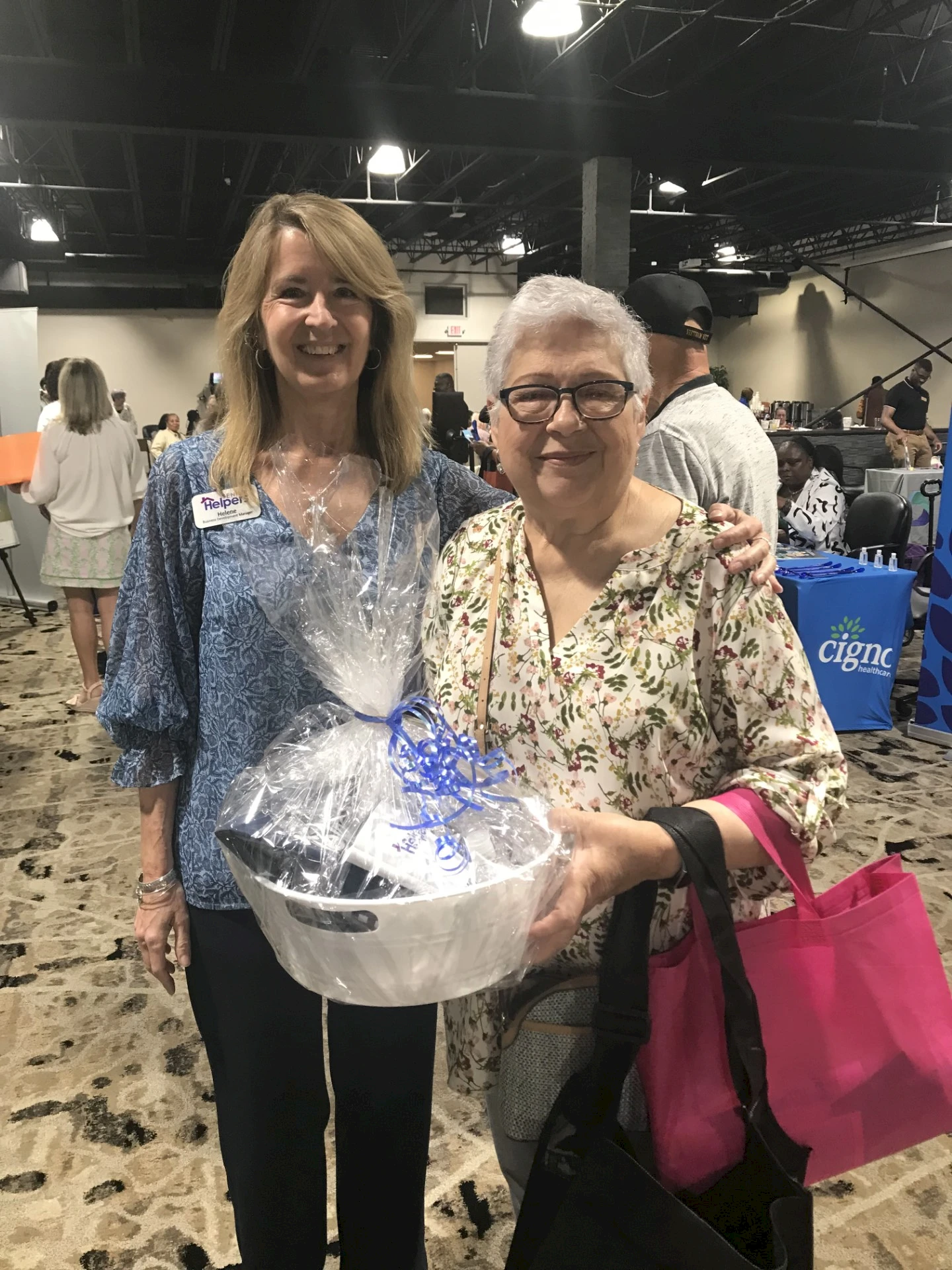 Meeting people at the Let's Go Senior Expo