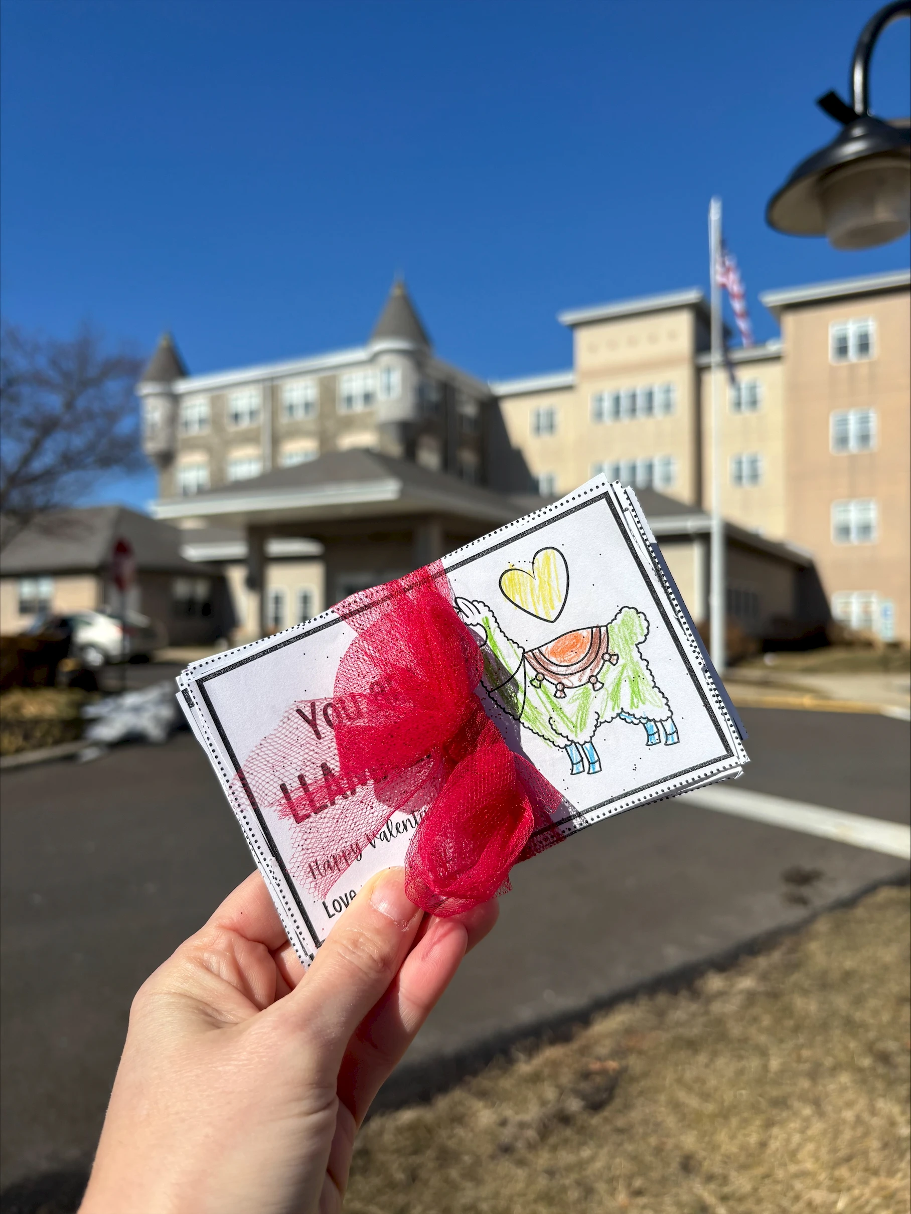 Valentine's Day cards from Pennsbury School District delivered to the residents of Wesley Enhanced Living Upper Moreland!