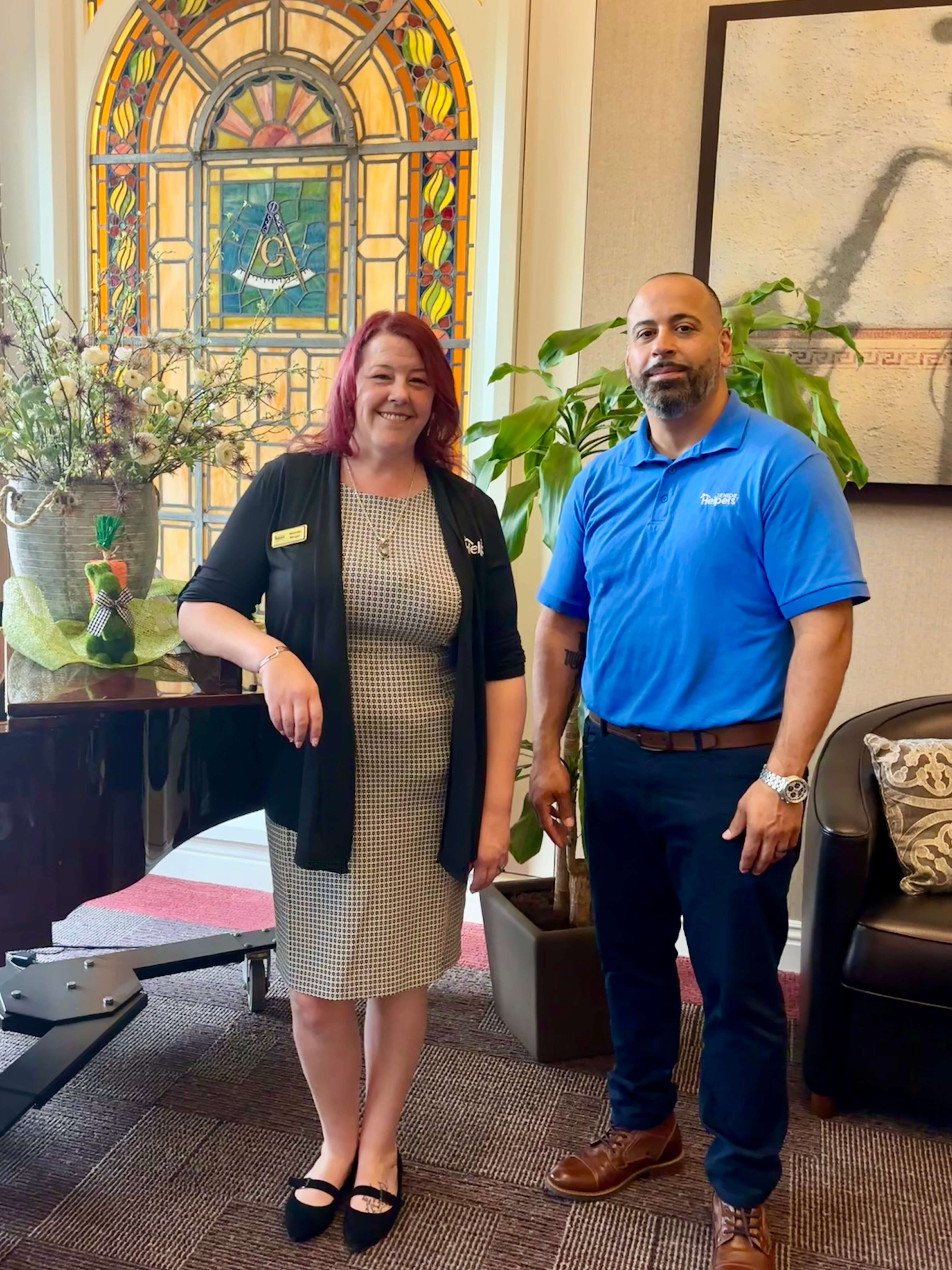 This Parkinson's Awareness month our team members Michelle and Mark presented to residents on Parkinsons's disease at Acacia Creek continuing care retirement community located at the Masonic home in Union City.