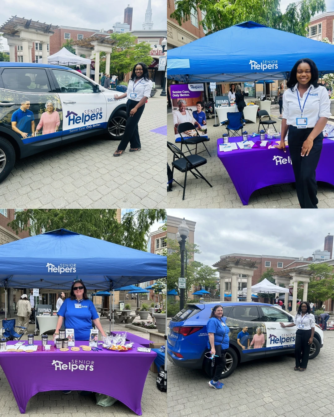 Senior Helpers of West Hartford was proud to take part in the WeHa Health & Wellness Fair at Blue Back Square!