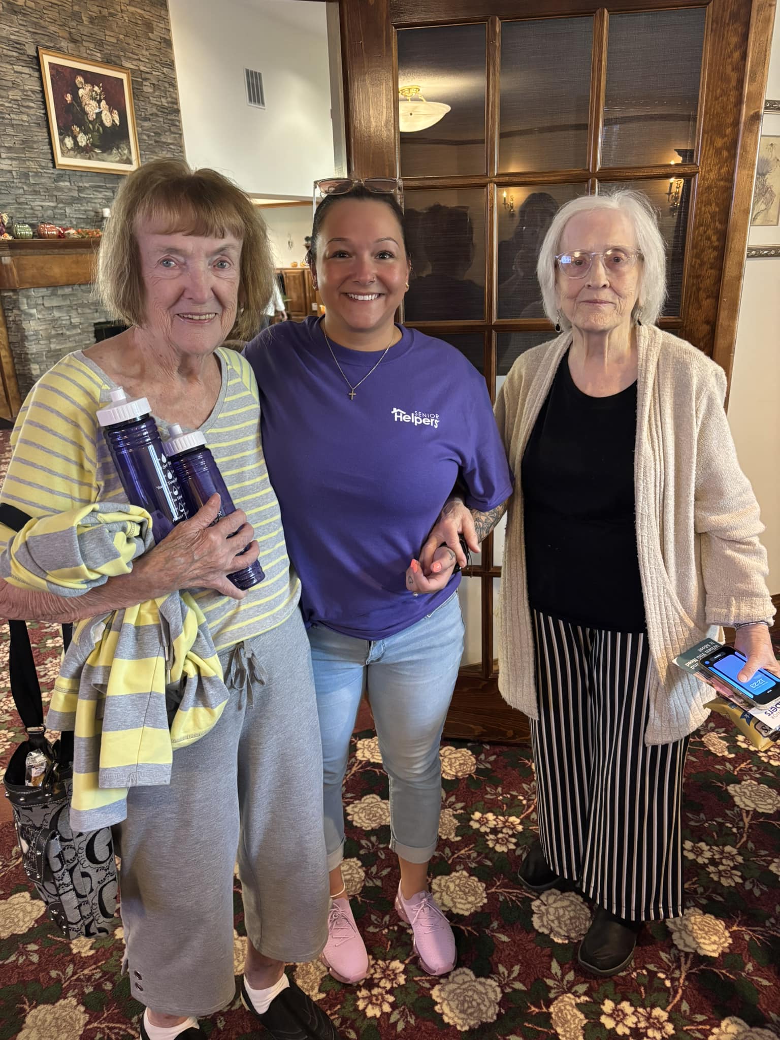 Building bonds and brightening days! Kelsey from the office stopped by to share some smiles and warmth with our wonderful caregivers and clients. We love making these meaningful connections!