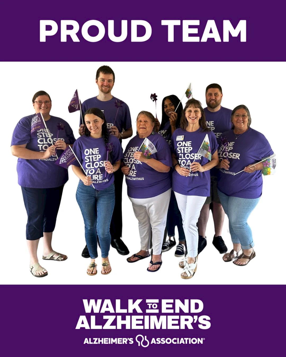 Proud to be one step closer to a cure: Team Senior Helpers 2025 Walk to End Alzheimer's (Bonnett Springs Park, Lakeland, FL)