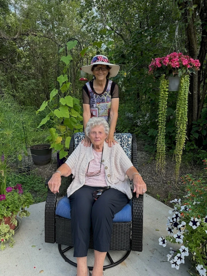 Barb and her caregivers Pam enjoy all sorts of activities together. Barb had been an avid gardener in the past, and she was able to garden again last summer with her caregivers and family.