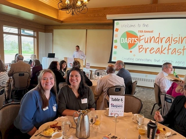 Senior Helpers was a proud table sponsor at the 2025 Darts Breakfast.