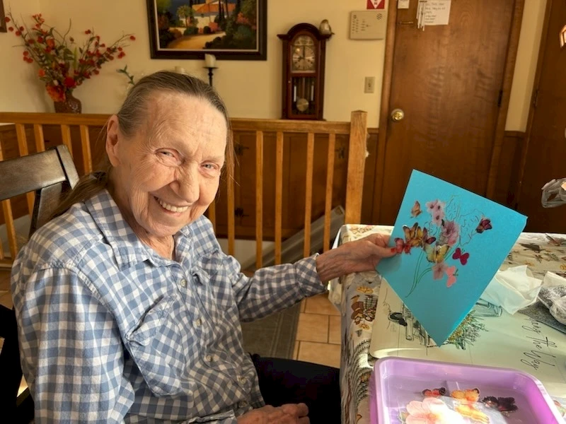 When Senior Helpers Caregiver, Sandy K, discovered that Marjorie had been an artist, she started adding art projects during every visit. It’s turned into a cherished part of Marjorie's routine, bringing her joy and fulfillment.