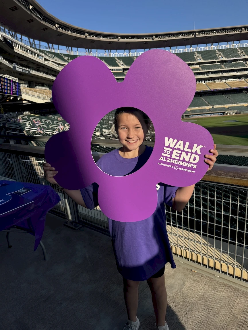 Staff and families joined us at Target Field for the Walk to End Alzheimer’s. Overall, the Twin Cities raised about $1.3MM. The Walk in the Twin Cities raises the most money of any walks in the USA!