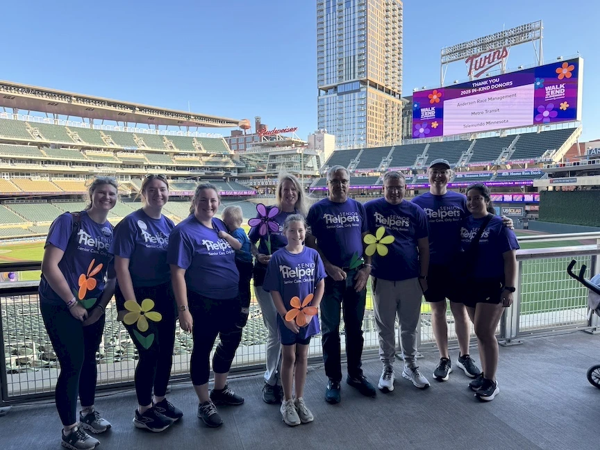 Our Senior Helpers Twin Cities team got very close to our $2000 goal in the Walk to End Alzheimer's!